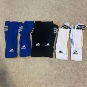 Blue/Black/White Adidas Soccer Socks